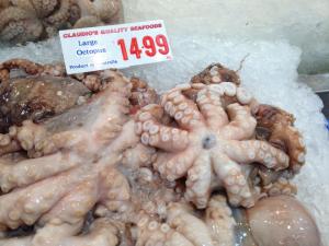 Blekksprut på fiskemarkedet